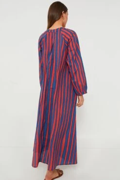 Batik Stripe Blood Orange Fiore Maxi Dress -Loeffler Randall Store GOooRQVbUsVZCpzId605QojnkzpJQ04c 1