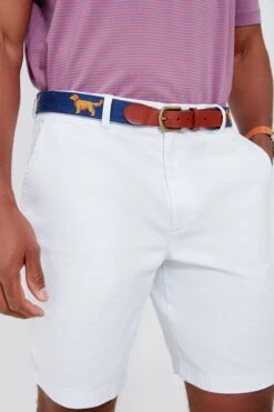 Classic Navy Golden Retriever Needlepoint Belt 10 Classic Navy Golden Retriever Needlepoint Belt -Loeffler Randall Store GQzFos2vfPRM2UboC5O83tXJuU5Js40e 1