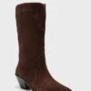Chocolate Brown Suede Wilson Cowboy Boots