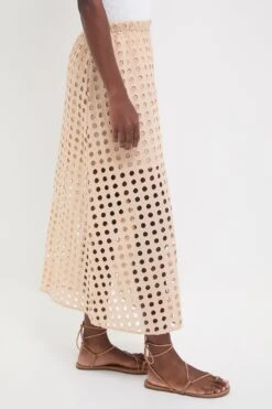 Tan Cotton Eyelet Eve Skirt -Loeffler Randall Store H2beDLDqjvKRNYY0KLXsCjl6vsJDRqpV 1