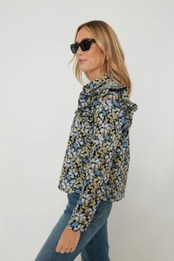 Blue & Yellow Floral Primrose Blouse 11 Blue & Yellow Floral Primrose Blouse -Loeffler Randall Store H3Nxt1ipGKz3l0jfyjKCcoJCSEt1KFq0 1