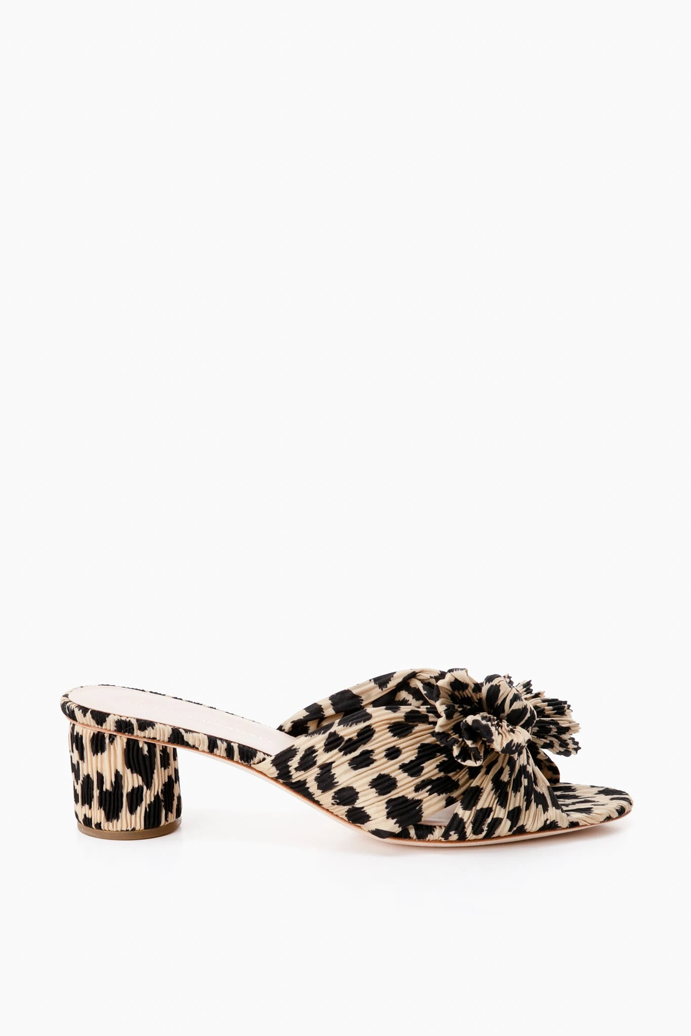 Loeffler Randall Leopard Emilia Pleated Knot Mules 5 Loeffler Randall Leopard Emilia Pleated Knot Mules - Image 5