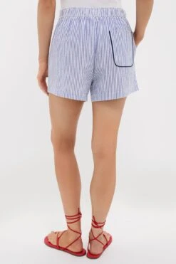 Blue Stripe Seersucker Raven Short -Loeffler Randall Store HD77VA7ProuaDxgImcWUnJ21m1fTbsGz 1