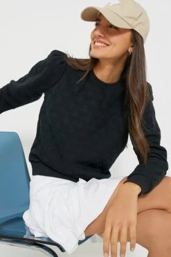 Black Puff Sleeve Campbell Pullover -Loeffler Randall Store HSY6KLwoQsQiXap0G2TcXwoshmmN5KNg 1