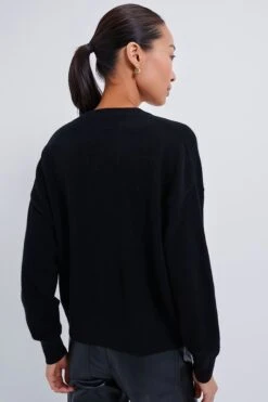 Black Emma Cashmere V-Neck Boyfriend Sweater -Loeffler Randall Store HjaN4ZSSRcw3rq8gs533IhDyOs1X6TaZ 1