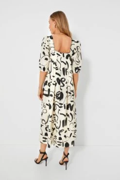 Black And White Ink Line Waverly Dress -Loeffler Randall Store HtnOXn7zGRmJ6GFDttNHDgfarzpLruzJ 1