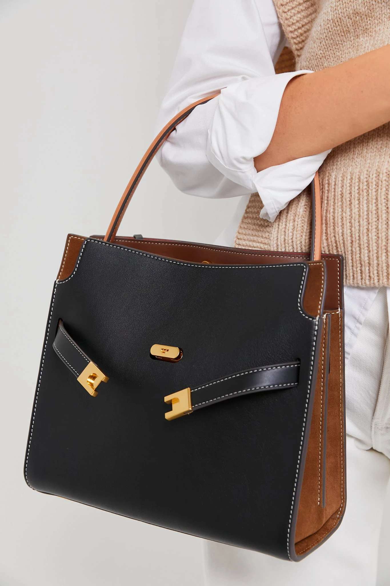 Tory Burch Black Lee Radziwill Small Double Bag 2 Tory Burch Black Lee Radziwill Small Double Bag - Image 2