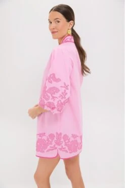 Pink Embroidery Mini Arem Caftan -Loeffler Randall Store HxvYH7sJpfwMfa9wuUMl4Wk1JjESX1Yz 1