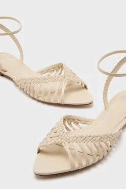 Eggshell Agatha Flat Sandals -Loeffler Randall Store I7wDczWioOYdETyrDw9bKLdaQxsJwOMX 1