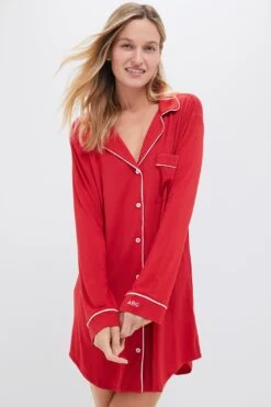 Eberjey Haute Red Gisele Sleepshirt