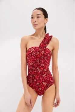 ULLA JOHNSON Coral Capri Maillot