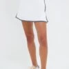 White 14 Inch Performance Jersey Elena Tennis Skirt