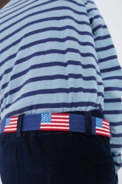 Navy American Flag Needlepoint Childrens Belt -Loeffler Randall Store IgVXuIjXd9GtIneW5Xlfx9jPi263UuNC 1