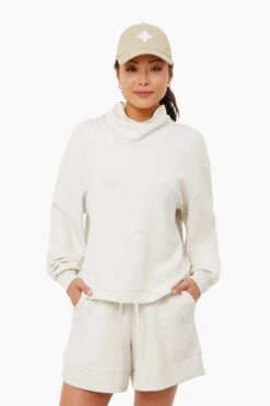 Varley Ivory Marl Betsy Sweat