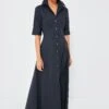 Staud Black Joan Maxi Dress