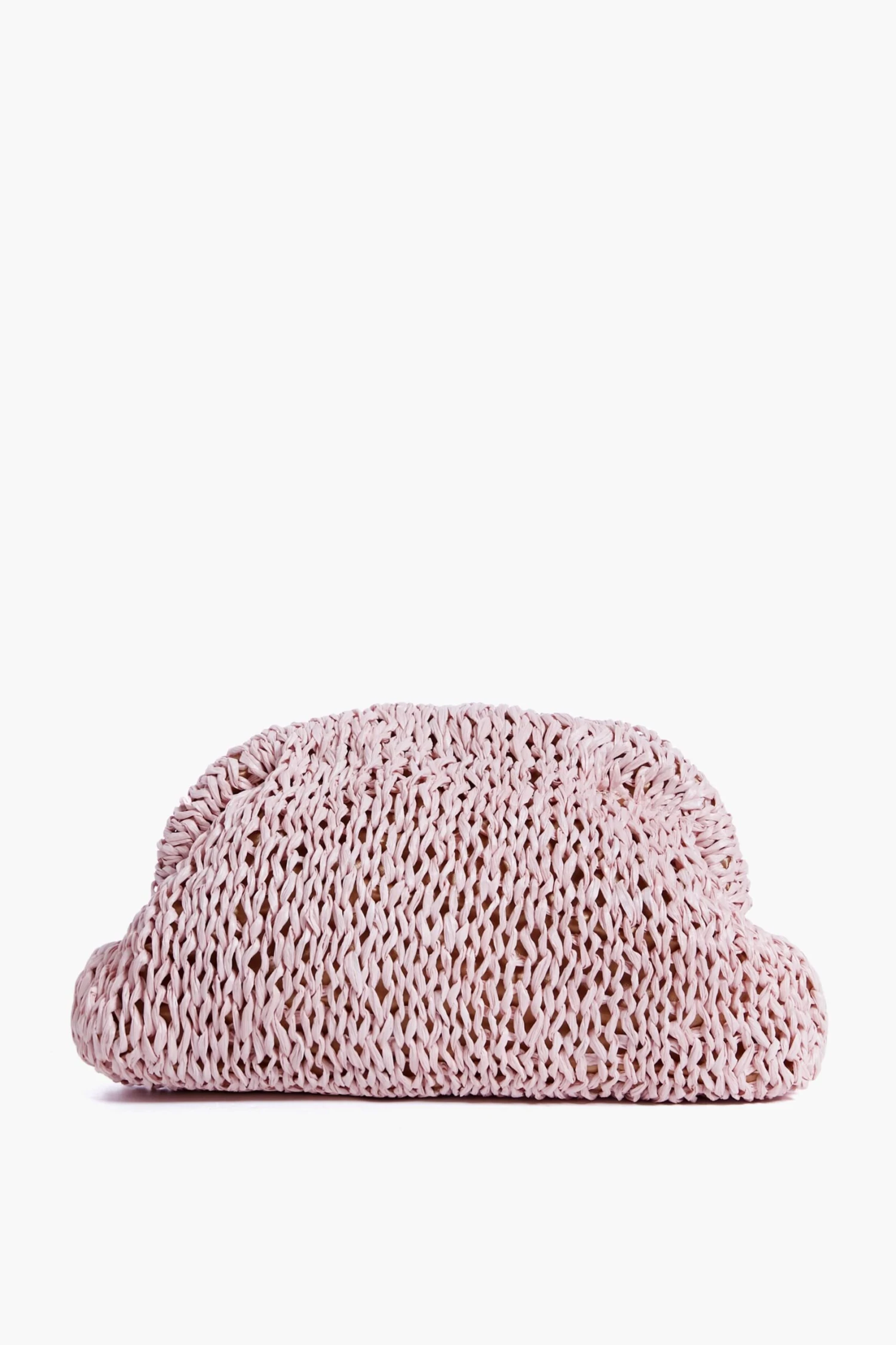 Pale Pink Raffia Game Clutch 3 Pale Pink Raffia Game Clutch - Image 3