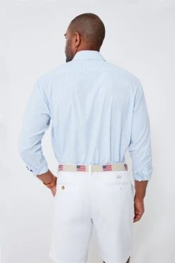 Peter Millar Cottage Blue Hanford Performance Twill Sport Shirt -Loeffler Randall Store J3y3PgszDsBpyWbKNh5K5bUiC5EWRVxN 1