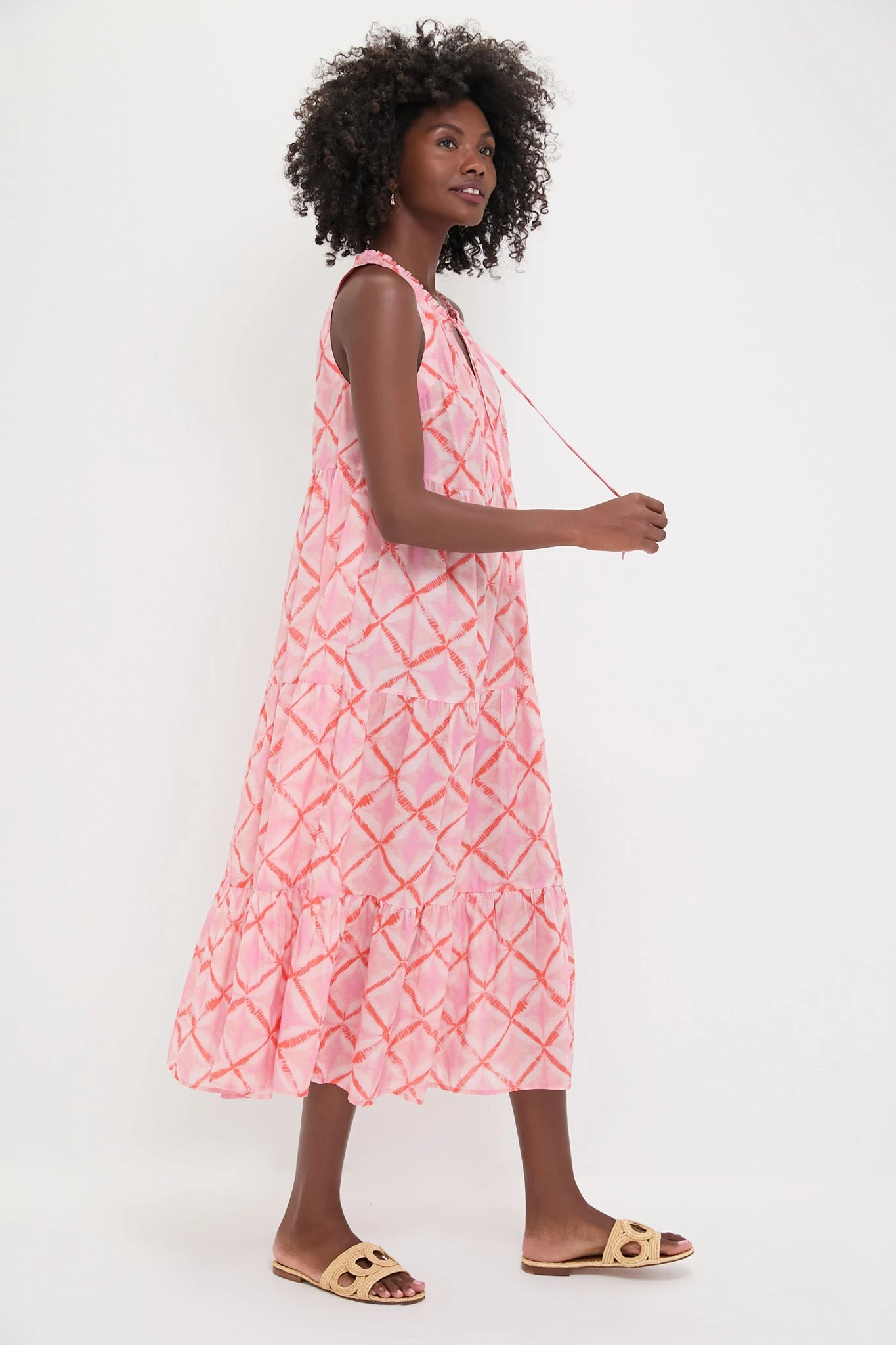 Coral Medallion Salty Paloma Caftan 3 Coral Medallion Salty Paloma Caftan - Image 3