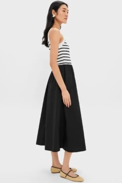 Black Striped Midi Dress -Loeffler Randall Store JHMmSBhBad3dQ3kGbDMi05ORxvGu7rLi 1