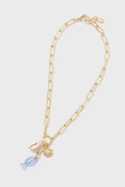 Gold Alexi Charm Necklace