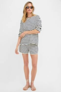 Navy And Ivory Stripe Knit Olympia Short -Loeffler Randall Store Jr49iG4v3XAxGxZDYDiGaNZ08h2Ov8A3 1