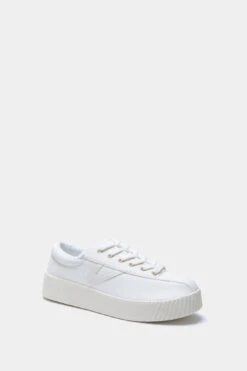 Tretorn White Nylite Bold Plus Canvas Sneakers