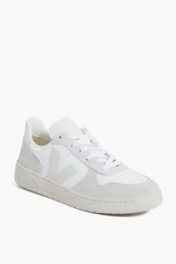 Veja White Natural Pierre V-10 Sneakers