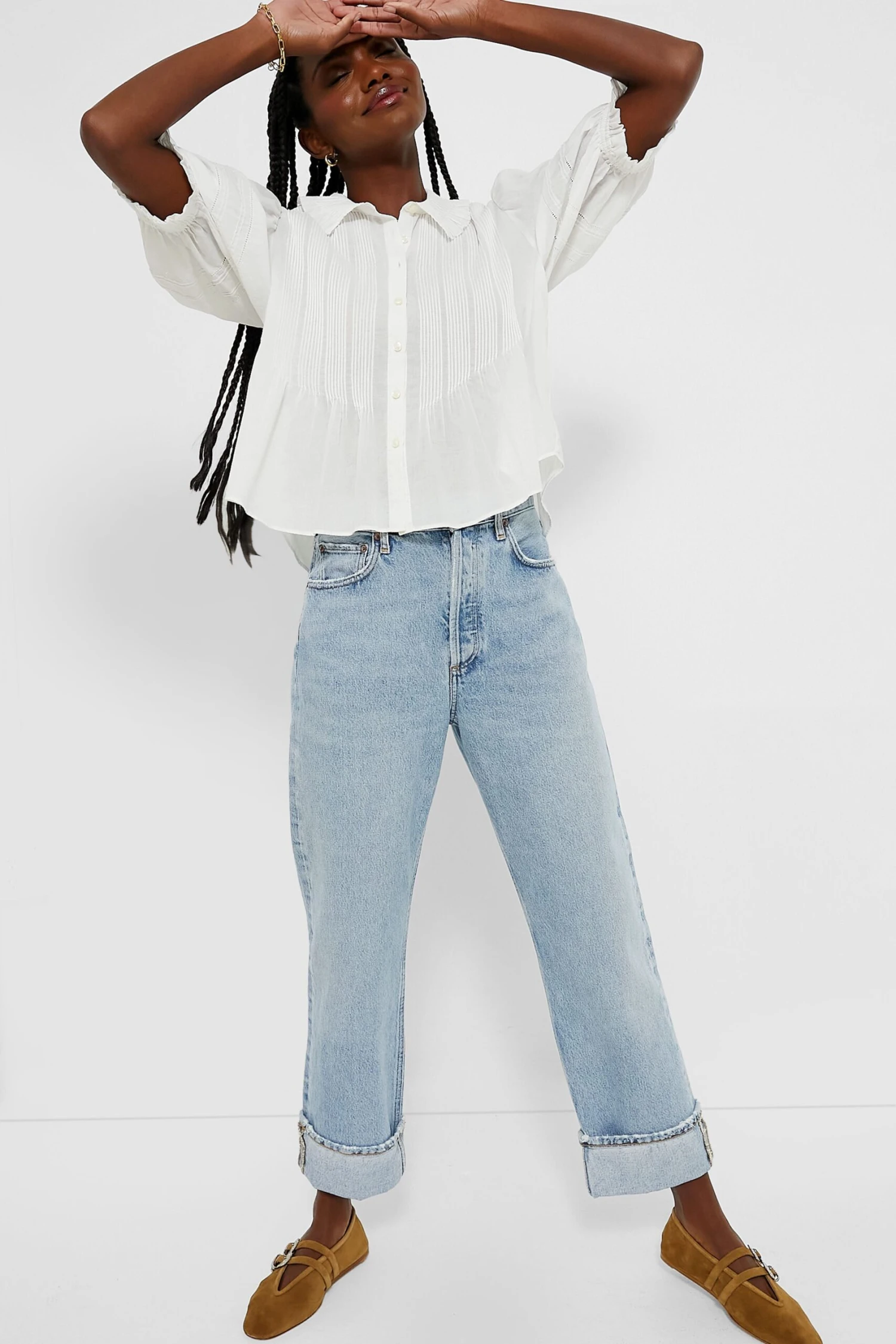 Taupe Claudia Ballet Slippers 6 Taupe Claudia Ballet Slippers - Image 6