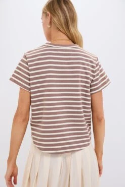 Mocha Stripe Parker Classic Tee -Loeffler Randall Store KlkfPElGRtZDGtNJqnBRe6d860bUvfYS 1