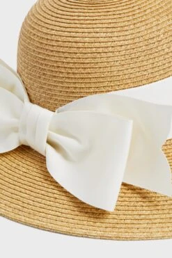 Exclusive Cream Packable Wide Bow Sunhat -Loeffler Randall Store KrGvYfUGd0VckfaLJhZIVOcl5qPCS2XK 1