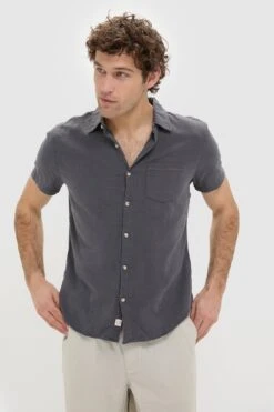 Marine Layer India Ink Classic Stretch Selvage Shirt