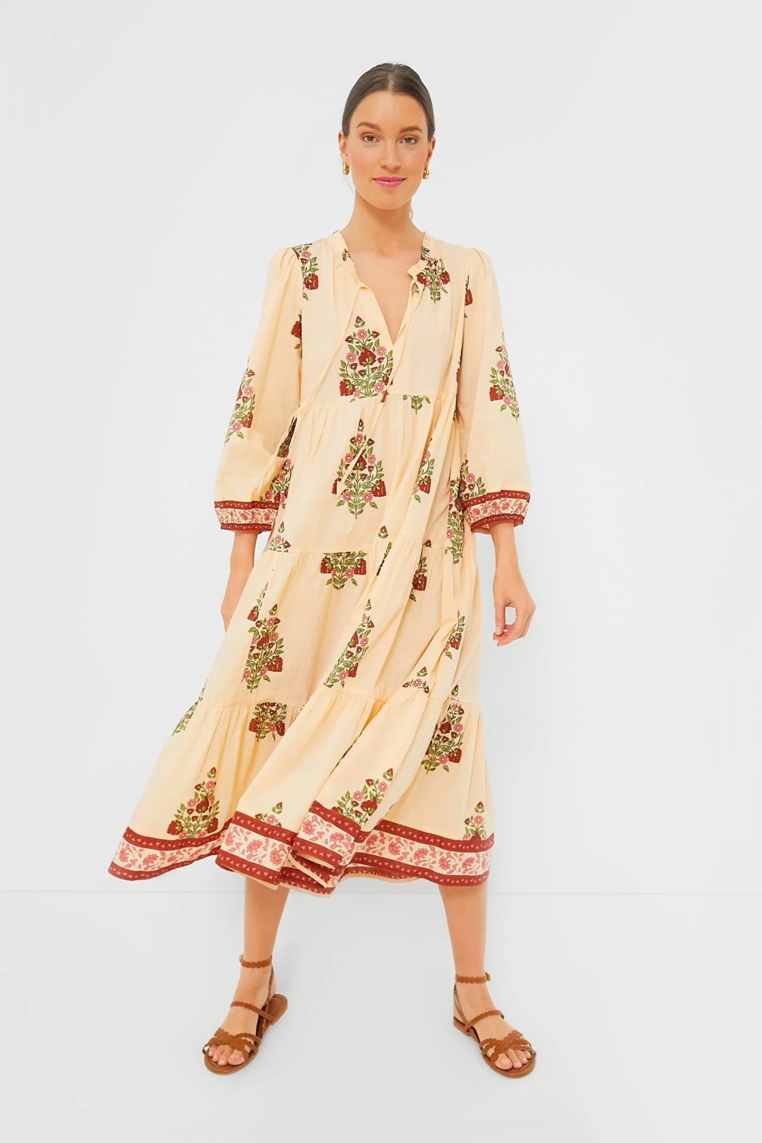 Blush Chandelier Long Sleeve Salty Paloma Caftan 1 Blush Chandelier Long Sleeve Salty Paloma Caftan