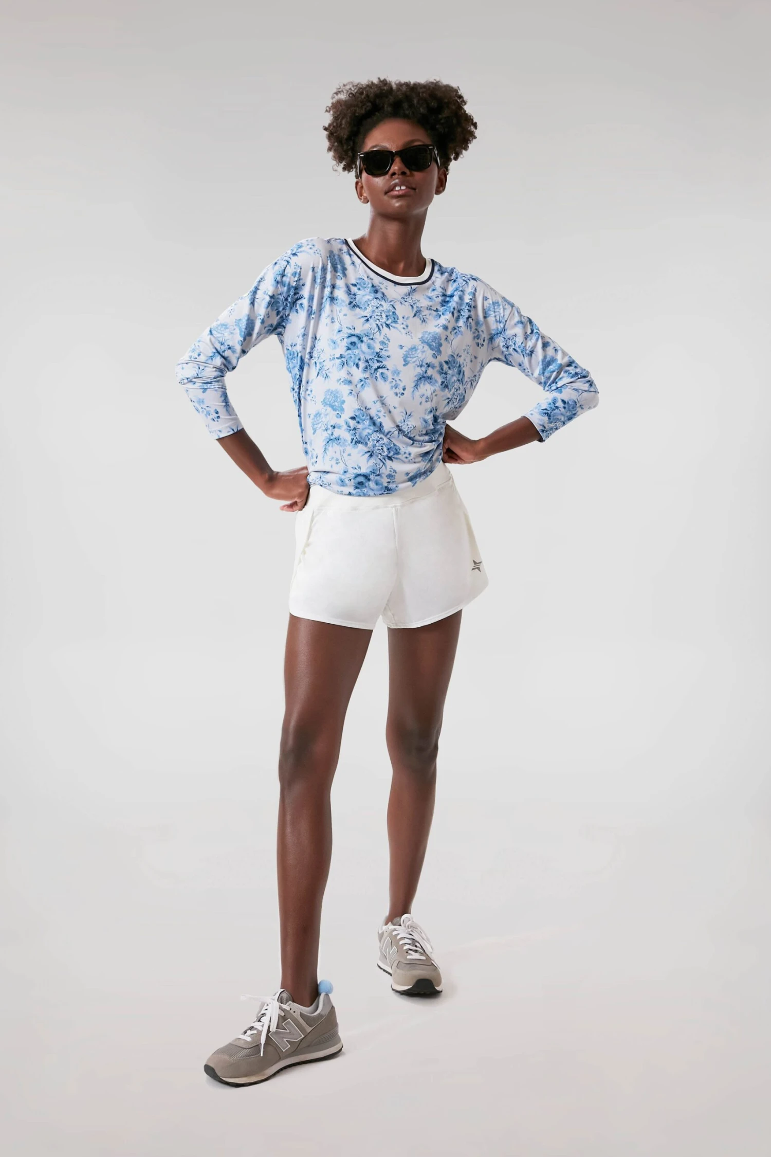 Blue Bouquet Long Sleeve Ryan Boyfriend Tee 2 Blue Bouquet Long Sleeve Ryan Boyfriend Tee - Image 2