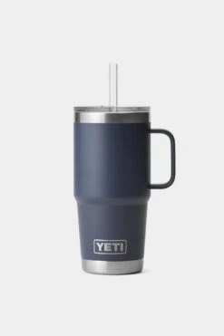 Yeti Navy Rambler 25oz Straw Mug