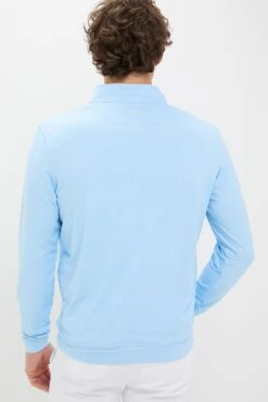 Peter Millar Pale Blue Perth Birdseye Performance Quarter-Zip 9 Peter Millar Pale Blue Perth Birdseye Performance Quarter-Zip -Loeffler Randall Store LA8Nww8W2ULLu0UUuM7U4H4ZipWF72D6 1