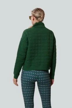 Fairway Green Quilted Wright Funnel Neck -Loeffler Randall Store LGY0SoWxWfKYiBICw9vHxPWXoaF4kMBd 1