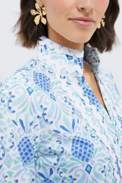 Pineapple Print Longsleeve Classic Midi Tunic -Loeffler Randall Store LGzXKyL2G3YtfnprG5cngjs0zpiKDg5z 1