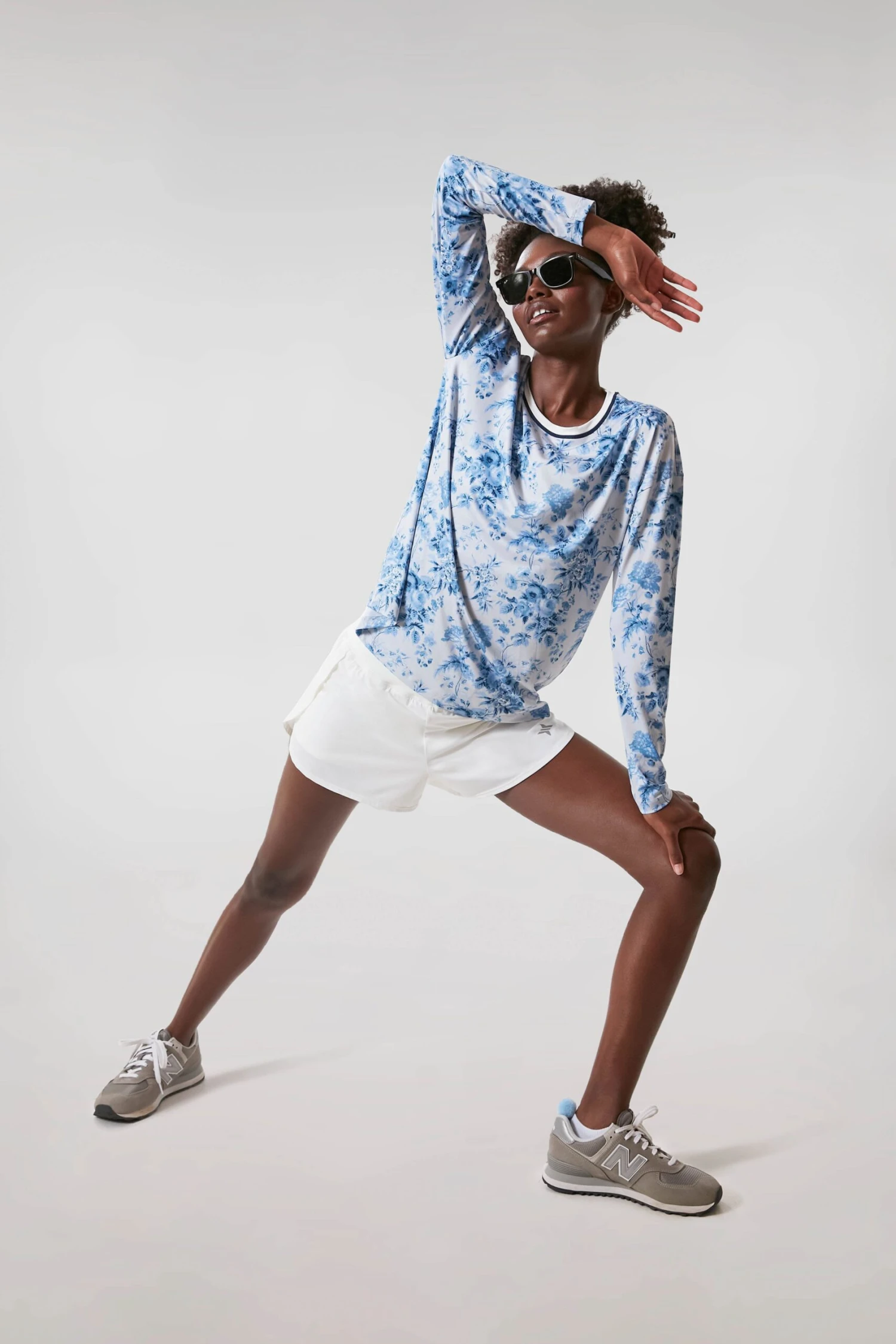 Blue Bouquet Long Sleeve Ryan Boyfriend Tee 3 Blue Bouquet Long Sleeve Ryan Boyfriend Tee - Image 3