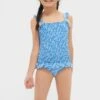 Blue Floral Smocked One Piece With Ruffle Skirt 5 Blue Floral Smocked One Piece With Ruffle Skirt -Loeffler Randall Store Lf3ii6qbQ6j6oCqV7fGZKhM2NON42uQC 1