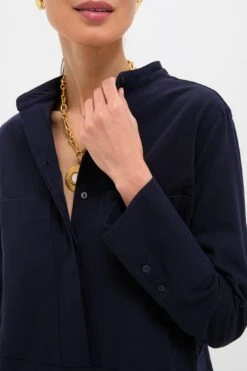 Navy Twill Denim Rohan Shirt Dress -Loeffler Randall Store LiiTdmGT8kJ9o72qxvIVzf9X8kUyT6YP 1