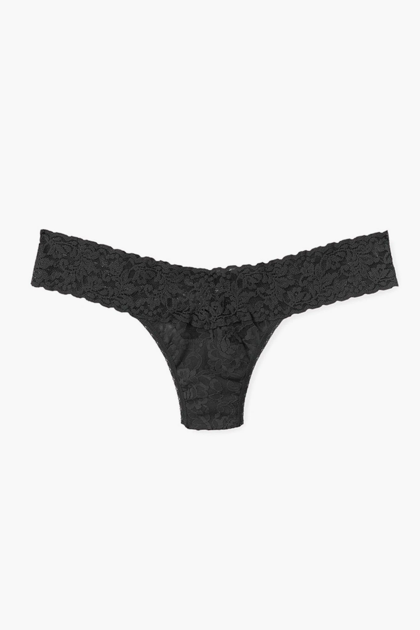 HANKY PANKY Black Signature Lace Low Rise Thong 2 HANKY PANKY Black Signature Lace Low Rise Thong - Image 2