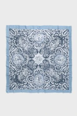 Blue Filigree Silk Cashmere Blend Large Scarf -Loeffler Randall Store LnDpZre6aZtinWv6iJSyQazanoUX3SuF 1