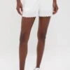 White Scallop Performance Jersey Marisa Short
