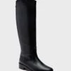 Black Leather Atelier Equestrian Boot