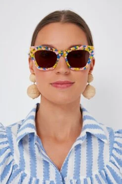 Canary Confetti Lido Sunglasses -Loeffler Randall Store MaGep6xXNidvuFVrER6h8rXvesZKaX8b 1