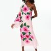 Nyx Pink Aubrey Crepe Dress