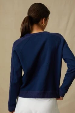 Navy Cable Knit Reid Sweatshirt -Loeffler Randall Store Ms2cZ1Di8ySNyIKnQ63adG3GvHF8CdTT 1