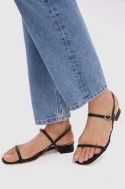 Black Embossed Leather Evelyn Sandals -Loeffler Randall Store NBIflNMRuM661avGxd75B8viKJGWlu9N 1