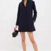 Navy Twill Denim Rohan Shirt Dress