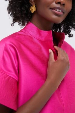 Hot Pink Dupioni Trapunto Stitch Sofia Shirt 10 Hot Pink Dupioni Trapunto Stitch Sofia Shirt -Loeffler Randall Store NE4NrnHT4xrwBkbCL2E6jU13XNGkBFdp 1